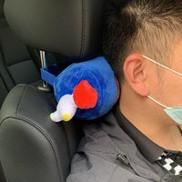 NOS Nitrous Bottle Shaped Plush Car Neck Pillow Creative Auto Headrest Neck Support Cushion Car Interior Decoration