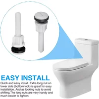 2Pcs Plastic Toilet Hinge Close Coupling Bolts & Nuts With Washers Toilet Tank Fixing Screw Seal Parts Toilet Installation Parts