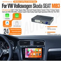AUTOTOP Wireless CarPlay Android Auto decoder for VW Volkswagen Skoda Seat Tiguan Passat B8 Touran MIB3 Free navigation Module