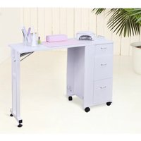 Simplemanicure Table Single Nail Mobile Folding Portable Manicure Mesa De Manicura Nails Salon Furniture Commercial