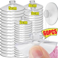 5-60pcs Transparent Mushroom Head Suckers Hanging Hooks for Window Wall Strong Vacuum Sucker Towel Hanger Glass Suction Cup