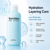 Torriden DIVE-IN Low Molecular Hyaluronic Acid Skin Booster 200ml - Hydrating Facial Toner, Deep Moisture Essence, Fast Absorbin