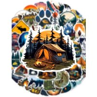 AliExpress 10/30/50pcs Outdoor Hiking Camping Stickers Cartoon Decal Toys Graffiti Skateboard Phone Laptop Car Bike Waterproof Cool Sticker