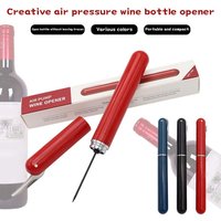Safety Air Pump Wine Bottle Opener Cork Remover Extractor Stainless Steel Pin Wine Air Pressure Corkscrew With Foil Cutter