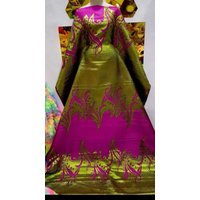 Nigerian Latest African France 2025 Hot Sale Jacquard Lace Fabric High End for Bride Wedding Party Sew Dresses
