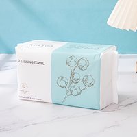 100Pcs Softtouch Pearl Pattern Disposable Face Towel Cotton Tissue Soft Facial Cleansing Reusable Wet And Dry Makeup