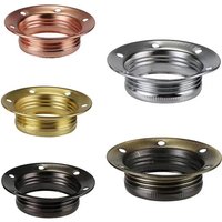 E27 E26 Vintage lamp holder ring DIY Industrial Pendant Light Bulb Base With Ring Retro Screw Socket Fitting Adapter Lampholder
