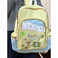 Cute Cotton Candy Large Capacity Backpack for High School College Students Class Cartoon Style Soft Shoulder Bag for Youth