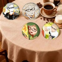 Anime tsukishima kei icon Anime Brooches Cute Cartoon Badge Jacket Jeans Lapel Pin Gift Accessorie