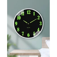living room wall clock light luxury modern simple quartz clock hanging wall household clock free punching atmosphere quiet