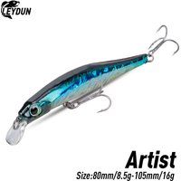 Artist FR Silence Sinking Minnow Fishing Lures 80mm 105mm Jerkbaits Good Action Wobblers High Quality Hard Baits Sea Bass