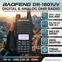 Dmr Digital Radio For Security Projects Baofeng Dr-1801Uv 5W Walkie Talkie Dmr+Analog Digital Encryption Vox Sconto Negoziabile