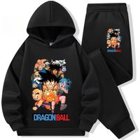 DragonBall hoodie pant 2pcs 3-12 Years Kids Goku Tracksuit Boys Girls Anime Cosplay Costume Clothes Daily Outdoor Wear