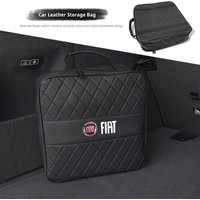 Car Leather Storage Bag High-capacity Auto Trunk Handbag For FIAT Strada Panda 500 500e Argo Mobi 600 Tipo Ducato Grande Punto