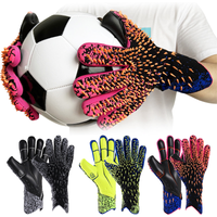 Ein Paar Torwarthandschuhe für Erwachsene und Jugendliche, aus Latex, abriebfest und mit Anti-Rutsch-Beschichtung, für Fußballspiele und -training.