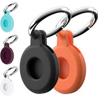 For Apple Airtag Case Silicone Protective Skin Cover With Keychain For Apple AirTag Shockproof Case Waterproof Shell Accessories