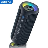 Ortizan Bluetooth-Lautsprecher, 40 W, tragbarer TWS-Lautsprecher mit Stereo-Sound-Bass, Bluetooth 5.3, kabellos, USB Typ C, für den Außenbereich, 6600 mAh