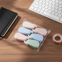 6Pcs Mini Correction Tapes Cute Pastel Colors Smooth Application Perfect For Students School Homework Office Daily Use
