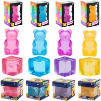 Nee doh Nice Cube,Cute Bear Maltose,Stress Resistant Toy That Relieve Anxiety,Relax And Grip Desktop Decorative With Box Gifts