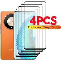 1/2/3/4 PCS For Honor Magic 6 Lite Glass Honor Magic 6 Lite Glass 9H HD Full Curved Screen Protector Huawei Honor Magic 6 Lite