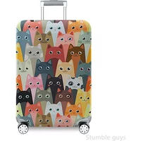 Protective Elastic Luggage Cover Anti-Dust Anti-Scratch Stretchy Suitcase Cover Useful Travel Accessory Road Trips Fits