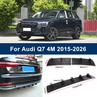 2-Segment Shark Fin Rear Diffuser For Audi Q7 4M 2015-2026 2016 2017 2018 Rear Bumper Lip Splitter Chassis Spoiler Tuning Parts