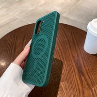 For Xiaomi POCO X8 Pro Max Magnetic Case ELVEV Hard PC Honeycomb Cooling Suction Phone Cover