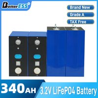 1-16PCS A-Grade New 340Ah 315AH DIY 24V 48V Lifepo4 rechargeable battery lithium iron phosphate solar camping car battery