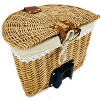 Folding Bike Wicker Basket Use For Brompton Birdy Bicycle Bags & Panniers Bike Retro Basket