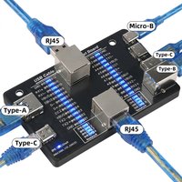 USB Cable Tester Multifunctional USB3.0/3.1/3.2 Type-C 24Pin Cable Detector Module Fault Detector Supports Charging Tests
