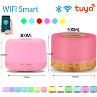 Tuya Smart 500ML Wifi Air Humidifier Wireless Oil Diffuser App Control Mist Maker with Alexa Google Home Scent Diffuser Perfume