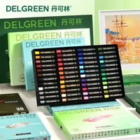 DELGREEN Artist Soft Oil Pastel Set Professional Painting Drawing Graffiti Art Crayons Washable Non Toxic 24/36/48/72 Colors