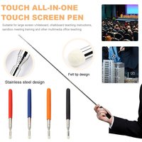 1m/1.2m Retractable Teaching Stick Whiteboard Touch Screen Pointer Stainless Steel Telescopic Rod Handheld