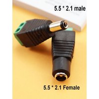 DC plug welding free 5.5 * 2.1MM/2.5MM DC male and female power plug for monitoring cameras