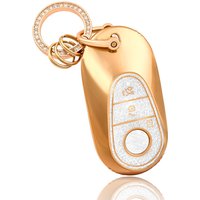 3 Buttons Car Remote Key Case Cover Shell for Mercedes Benz 2023/24 C 260 S Class W206 W223 S350 C260 C300 /400/450/500 Keychain