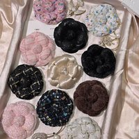 6CM Korean Fabric Camellia Brooches Vintage Elegant Flower Lapel Pins for Women Fashion Wedding Party Badge Accessories Gifts