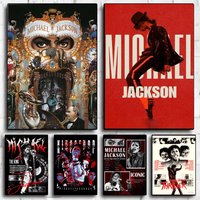 Singer M-Michael Jackson Poster Modern Aesthetic Wall Art Print Minimalist Poster Bedroom Living Room Home Decor Gift