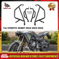 WOLFLINE Sturzbügel für Cf Moto 450 Mt Cfmoto 450mt 2024 2025 2026 Oberer+unterer Motorschutz Stoßfänger Rahmenmodifikation Schutz