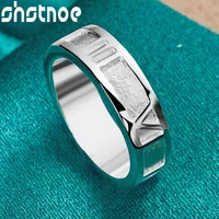SHSTONE 925 Sterling Silver Ring Classics Roman Numeral Rings For Women Men Party Dinner Wedding High Quality Fashion Jewelry