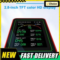 WiFi 15 in 1 Indoor Air Quality Monitor TFT Display Portable AQI PM0.3 PM1.0 PM2.5 PM10 Tester Household CO CO2 TVOC HCHO Tester