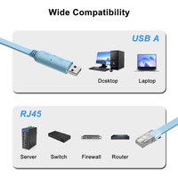 USB/TYPE-C RS232 to RJ45 8P8C Serial Control Cable USB to RJ45 Serial CONSOLE Debugging Cable For Cisco USB Console Cable 1.5m