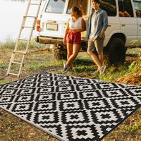 WESTTUNE Outdoor Rug Camping Picnic Waterproof Reversible Mats Portable Home and Garden Floor Carpet for Patio Backyard Beach