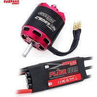 Surpass Hobby C5045 C5055 C5065 V2 Brushless Outrunner Motor 2-6S w/ 60A 80A 100A Brushless ESC For RC Aircraft Plane Multicopte