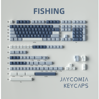 GMK Fishing 173 Tasten/Set Cherry Profile Double Shot PBT Keycaps für TM680 Mechanische Tastatur 2.25U 2.75u 6u 6.25u 7u Leertaste