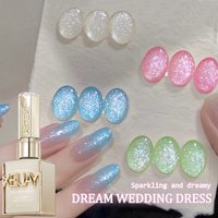 XEIJAYI 4pcs 15ml colorful Laser Flash Gel Nail Polish Set Starter Pure Soak Off No Wipe Nail Gel Polish Suitable