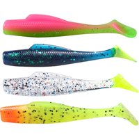 6pcs Set of Floating Fishing Lures 8.5cm 4.8gSilicone Paddle-Tail Soft Worms T-Tail Artificial Wobblers Herring Jig Heads