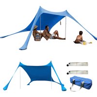Outdoor Strand Zelt Sonnenschutz Camping Shades Zelte Winddicht Einteilige Strand Baldachin Zelte UPF50 + Tragbare Familie Zelt für Bea