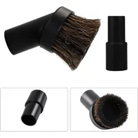 3.6cm Universal Long Horse Hair Round Brush Vacuum Cleaner Brush Crevice Attachment With Converting Adapter 32mm To 35mm