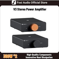 Fosi Audio V3 Stereo Power Amplifier 300W *2 TPA3255 Class D Mini Amp 2 Channel Audio Amplifier for Subwoofer Passive Bookshelf image 4