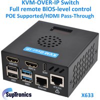 SupTronics Raspberry Pi based IPKVM switch KVM over IP PIKVM X633